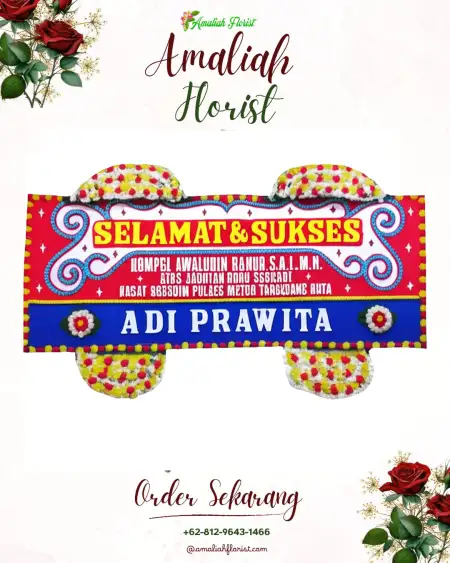 Papan Bunga Ucapan Selamat Uwapa